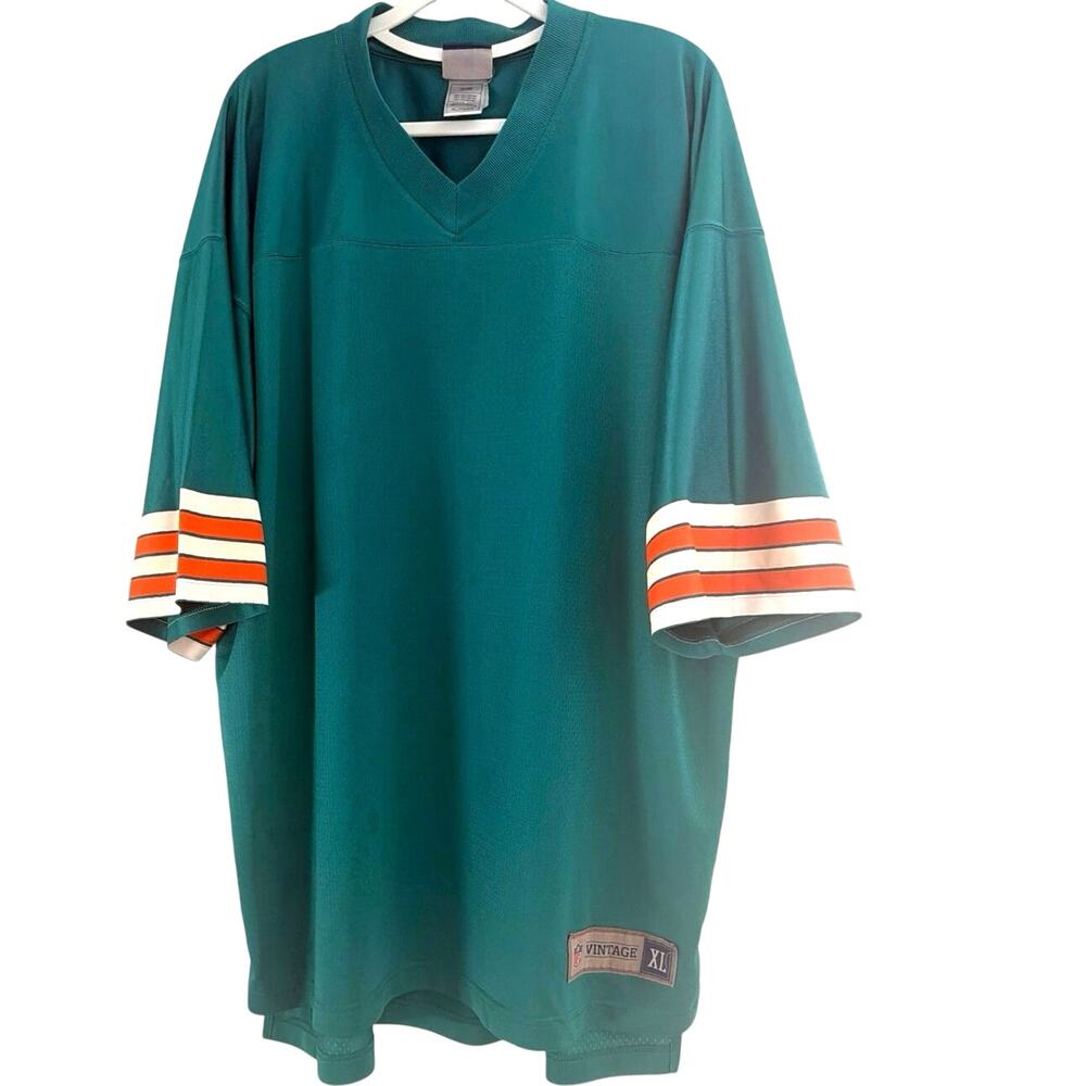 Miami Dolphins Jersey Mens Large Teal Blank NFL Football Mesh Practice Pro Line